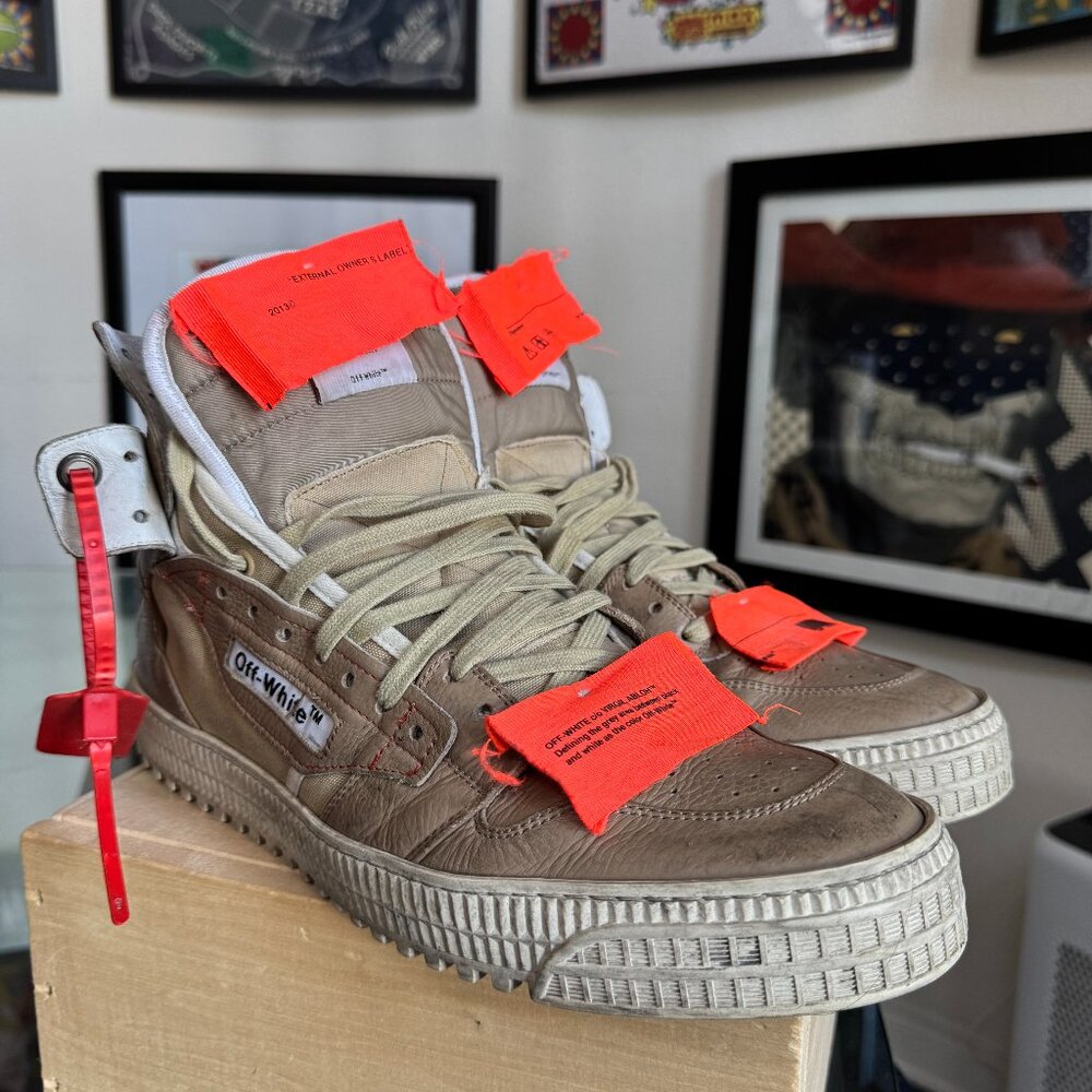Off-White 3.0 Off-Court High-Top Sneakers, Men’s 11, Used, Fair Condition, W/Box